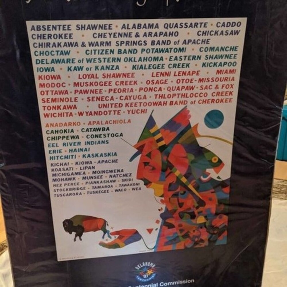 Oklahoma Centennial Commission poster